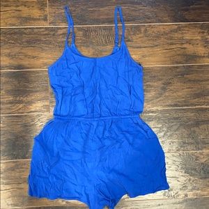 Forever 21 women’s Royal Blue 2-Pocket Romper